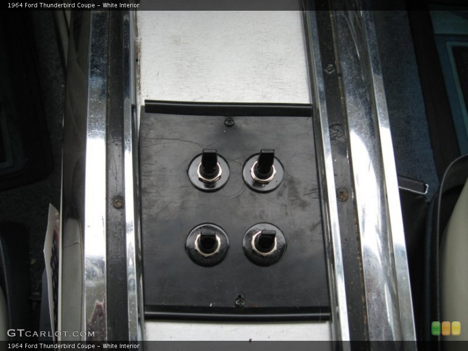 White Interior Controls for the 1964 Ford Thunderbird Coupe #75218472