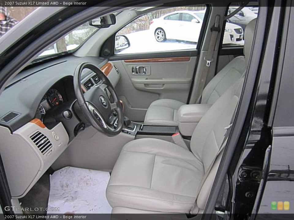 Beige Interior Front Seat for the 2007 Suzuki XL7 Limited AWD #75220049