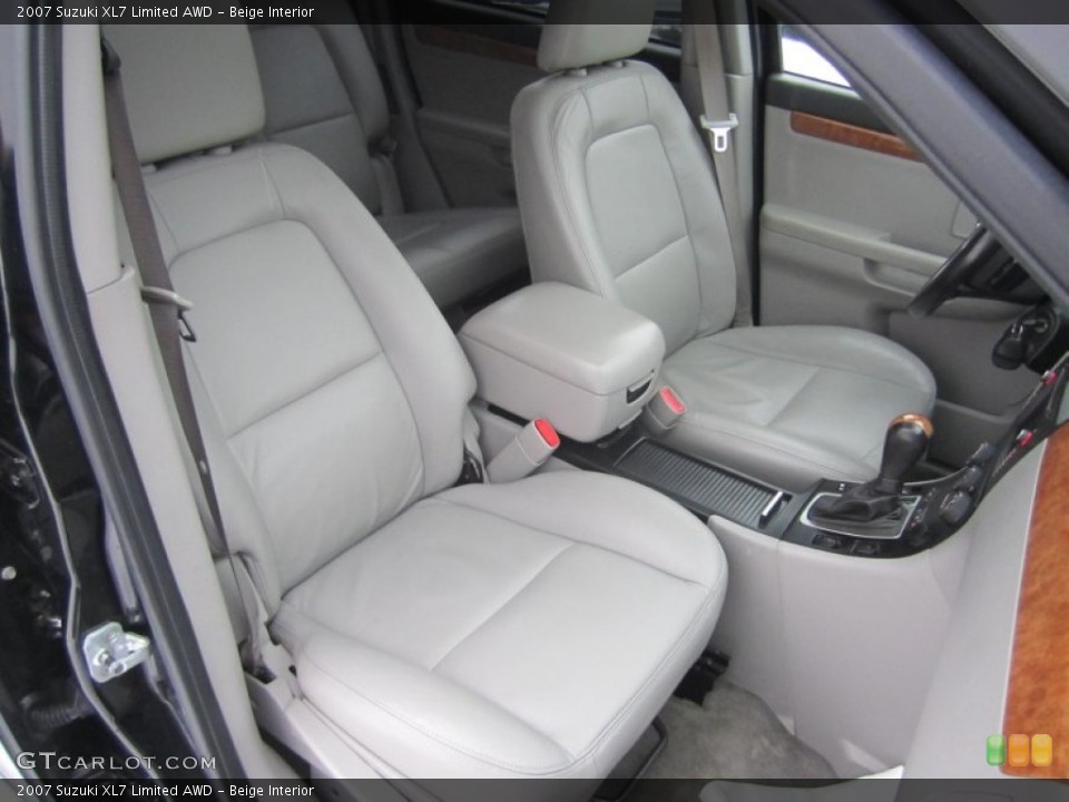 Beige Interior Front Seat for the 2007 Suzuki XL7 Limited AWD #75220343