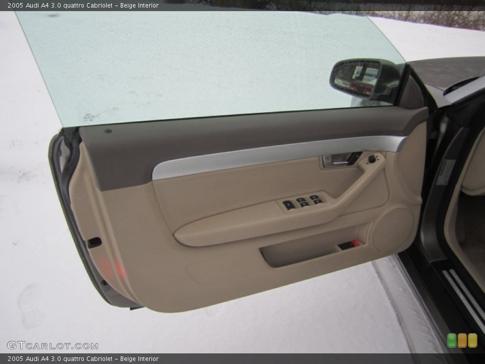Beige Interior Door Panel for the 2005 Audi A4 3.0 quattro Cabriolet #75220860