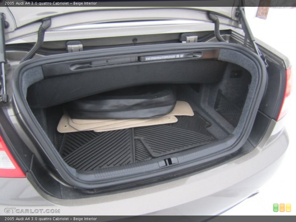Beige Interior Trunk for the 2005 Audi A4 3.0 quattro Cabriolet #75220890