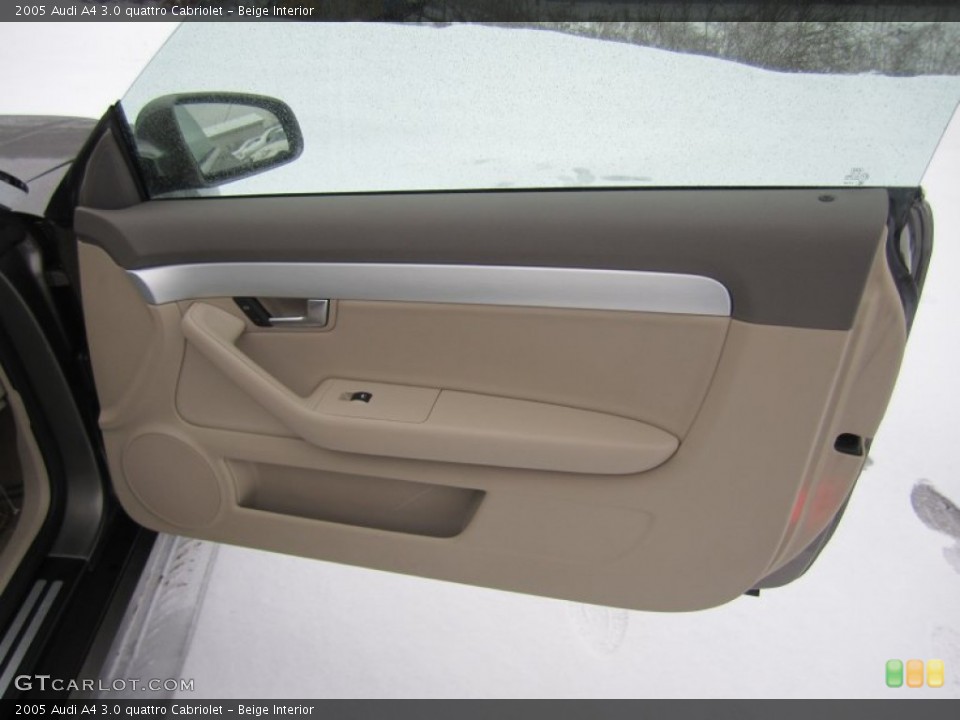 Beige Interior Door Panel for the 2005 Audi A4 3.0 quattro Cabriolet #75220944