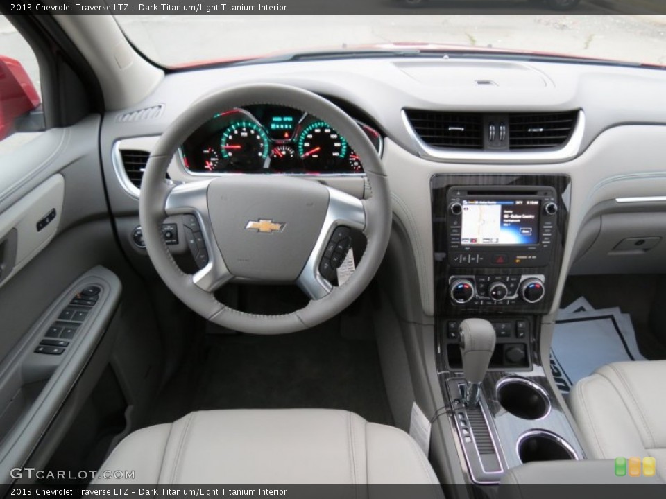 Dark Titanium/Light Titanium Interior Dashboard for the 2013 Chevrolet Traverse LTZ #75221151