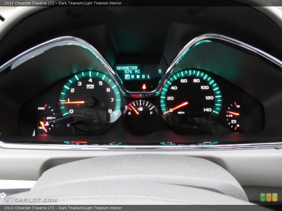 Dark Titanium/Light Titanium Interior Gauges for the 2013 Chevrolet Traverse LTZ #75221192