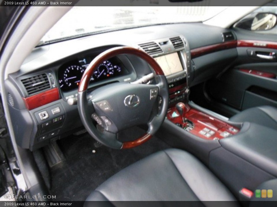 Black Interior Prime Interior for the 2009 Lexus LS 460 AWD #75221361