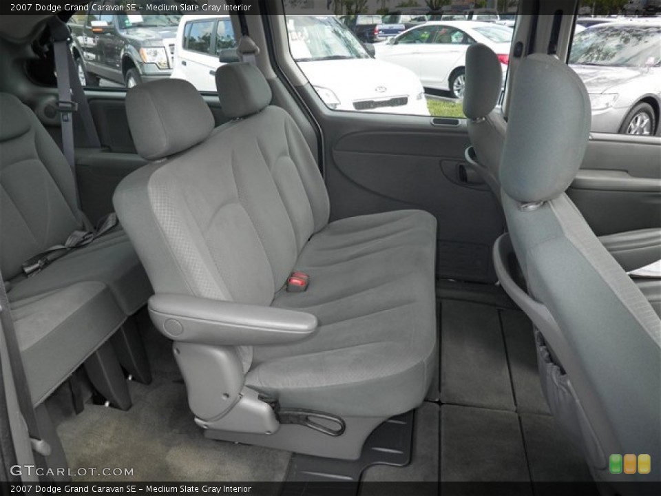 Medium Slate Gray Interior Rear Seat for the 2007 Dodge Grand Caravan SE #75224862