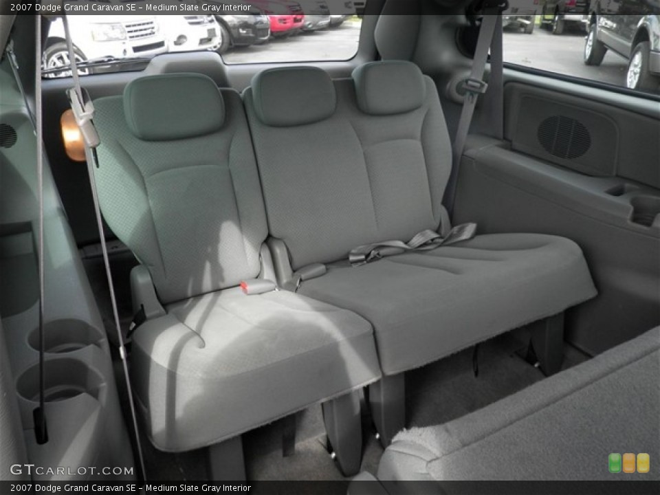 Medium Slate Gray Interior Rear Seat for the 2007 Dodge Grand Caravan SE #75224874