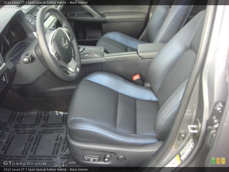 Black Interior Front Seat for the 2012 Lexus CT F Sport Special Edition Hybrid #75227421