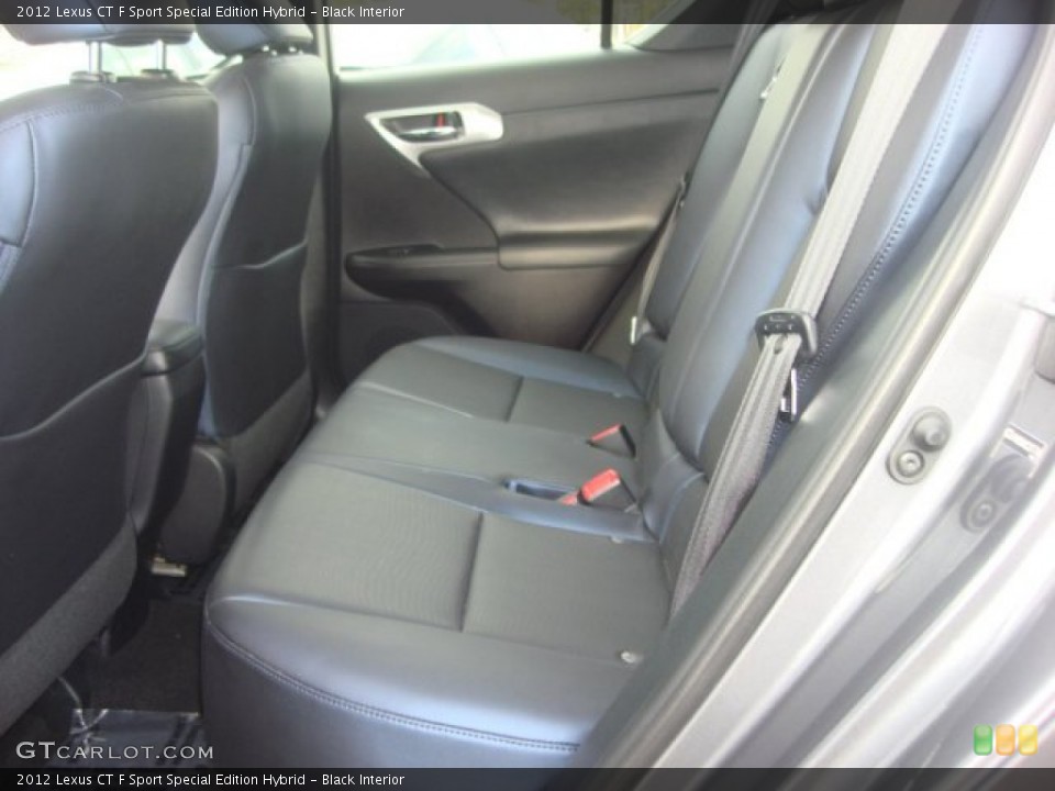 Black Interior Rear Seat for the 2012 Lexus CT F Sport Special Edition Hybrid #75227439