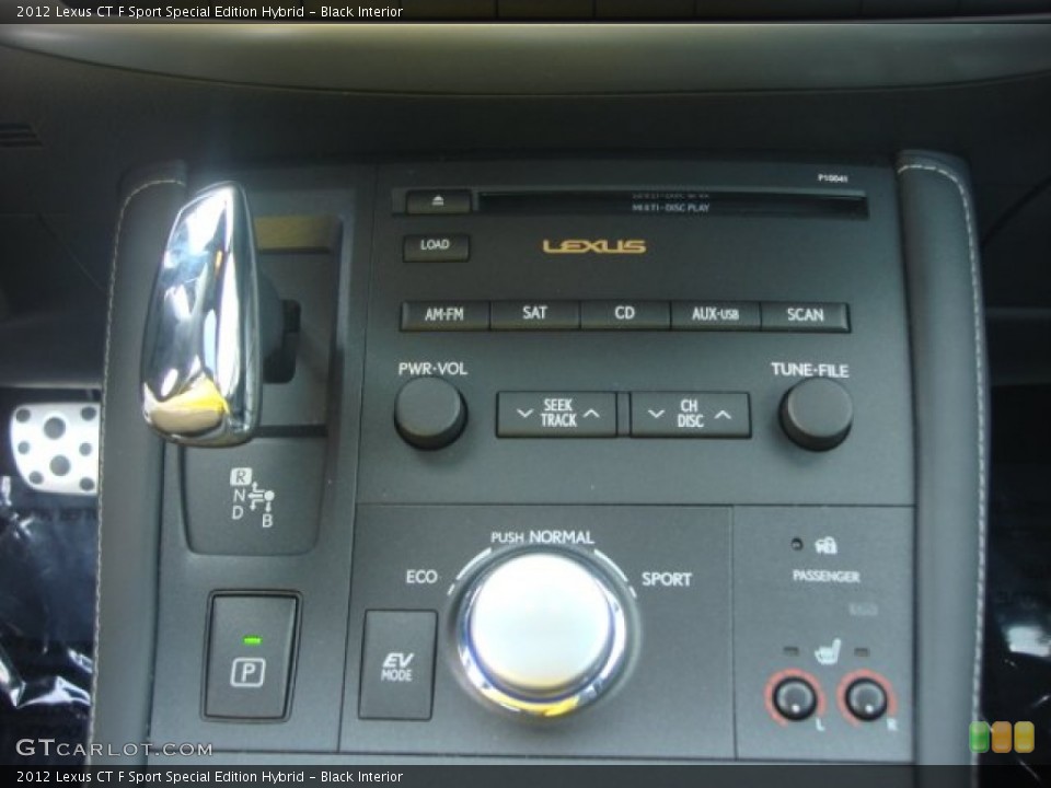 Black Interior Controls for the 2012 Lexus CT F Sport Special Edition Hybrid #75227533