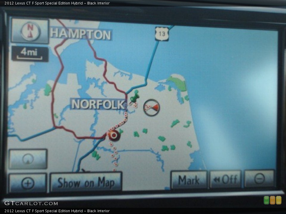 Black Interior Navigation for the 2012 Lexus CT F Sport Special Edition Hybrid #75227646