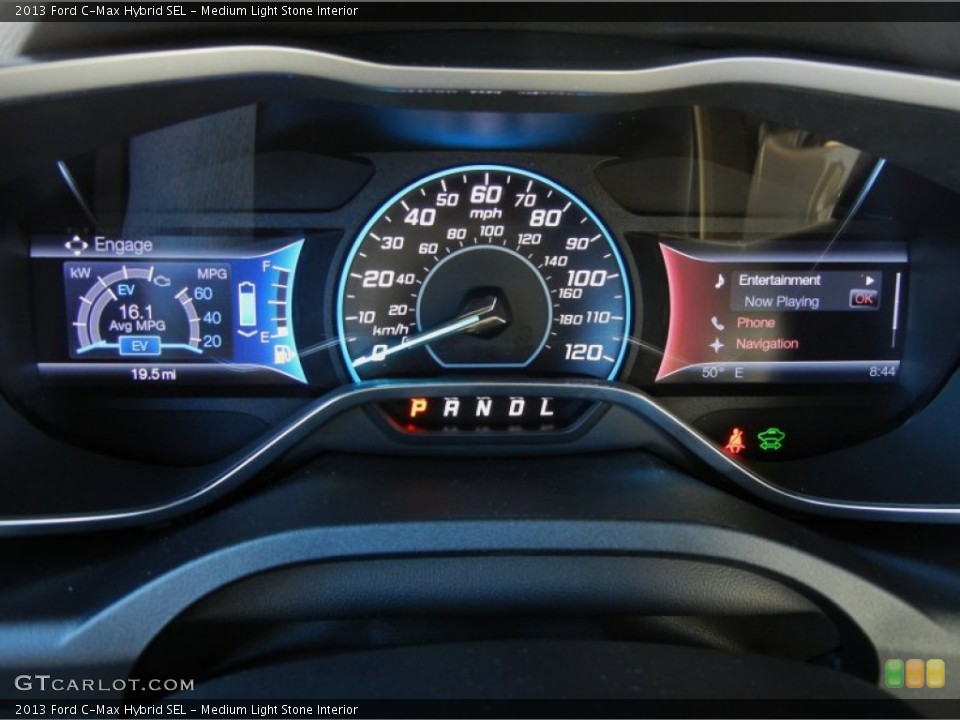 Medium Light Stone Interior Gauges for the 2013 Ford C-Max Hybrid SEL #75227881