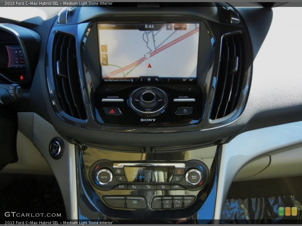Medium Light Stone Interior Navigation for the 2013 Ford C-Max Hybrid SEL #75227898