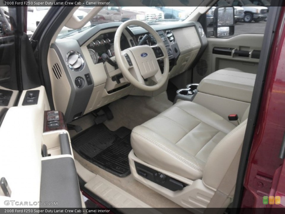 Camel Interior Prime Interior for the 2008 Ford F250 Super Duty Lariat Crew Cab #75228012