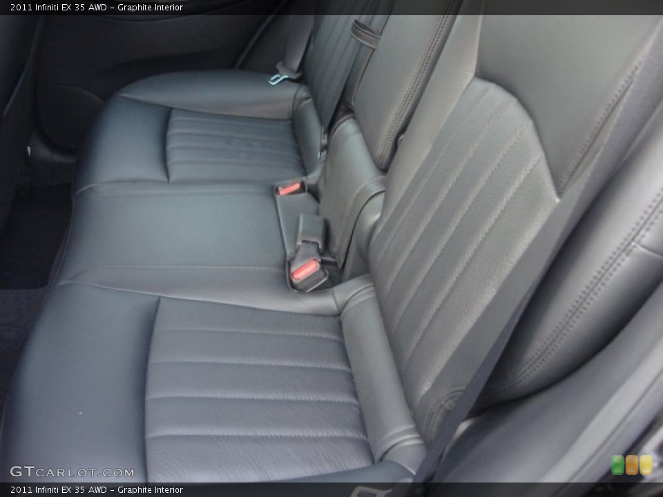 Graphite Interior Rear Seat for the 2011 Infiniti EX 35 AWD #75228543