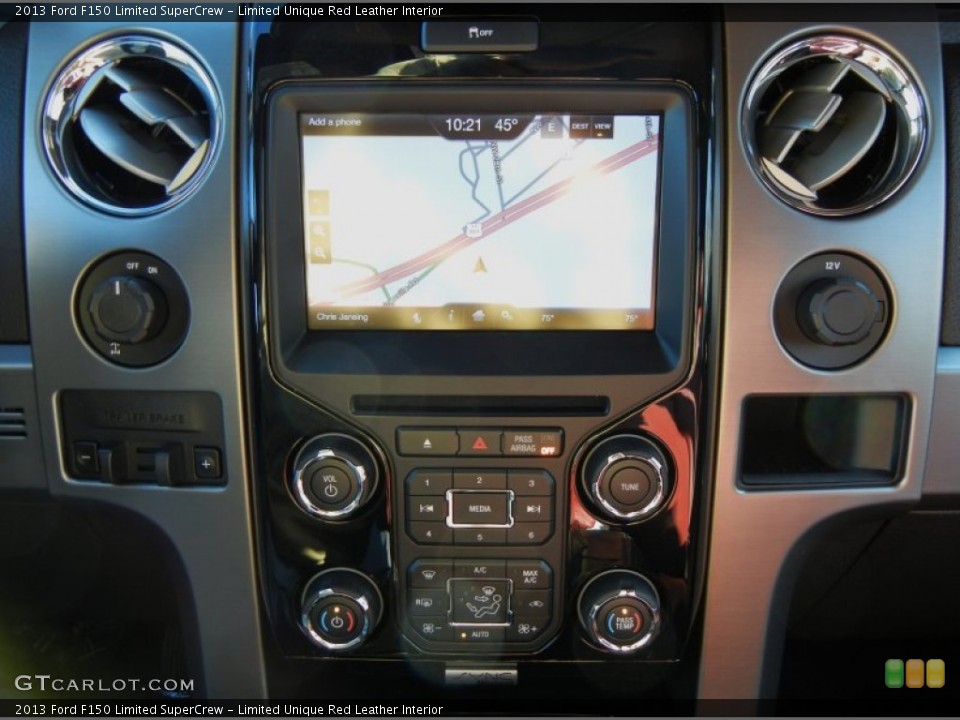 Limited Unique Red Leather Interior Controls for the 2013 Ford F150 Limited SuperCrew #75229350