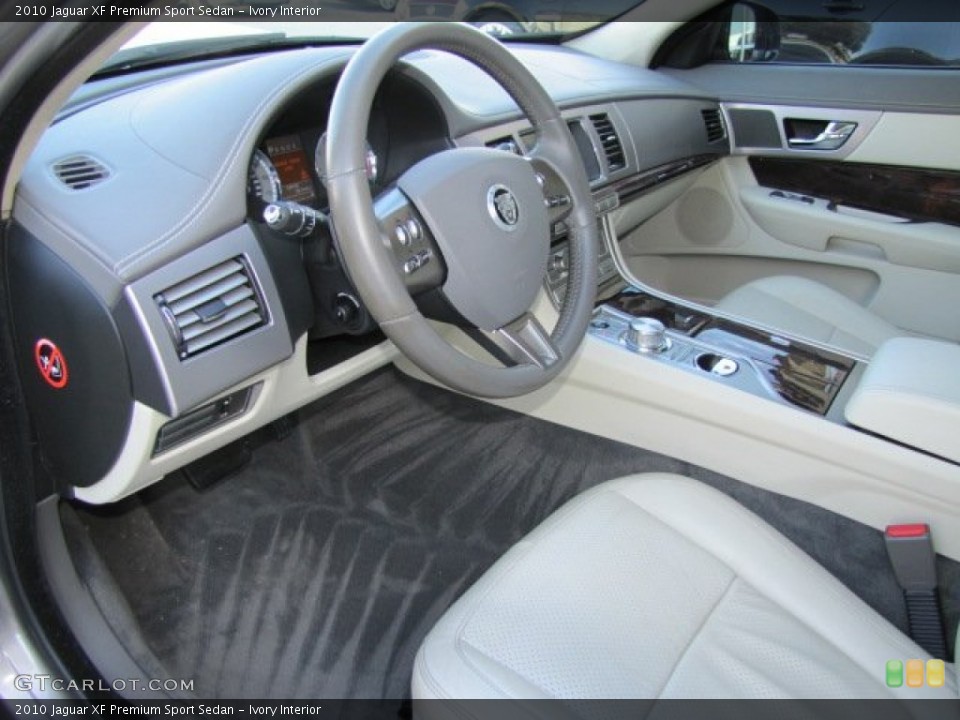 Ivory Interior Photo for the 2010 Jaguar XF Premium Sport Sedan #75229788