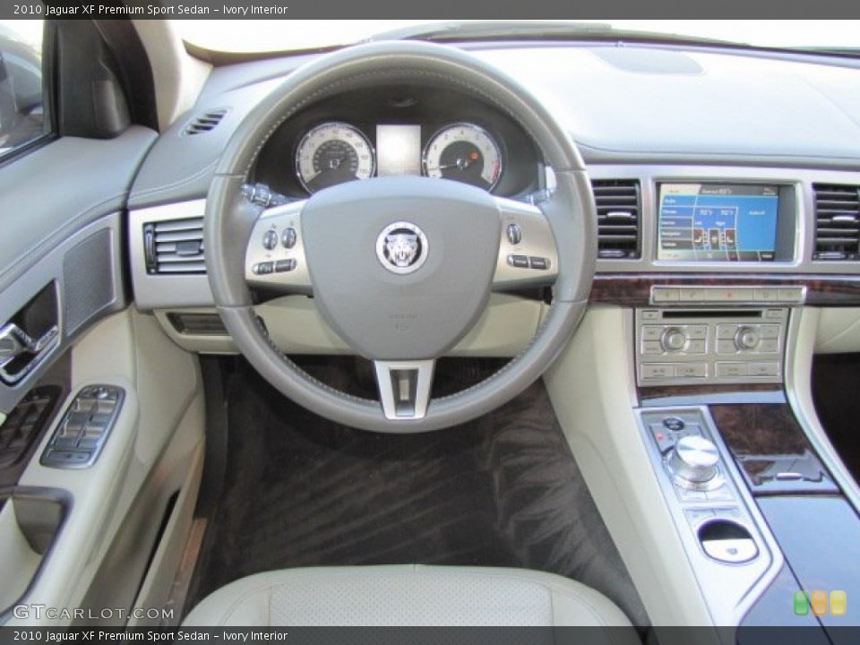 Ivory Interior Steering Wheel for the 2010 Jaguar XF Premium Sport Sedan #75229801