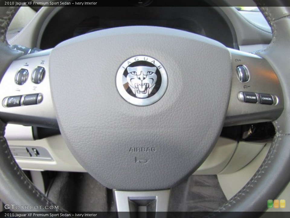 Ivory Interior Steering Wheel for the 2010 Jaguar XF Premium Sport Sedan #75229816