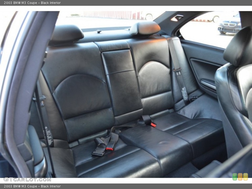 Black Interior Rear Seat for the 2003 BMW M3 Coupe #75230062