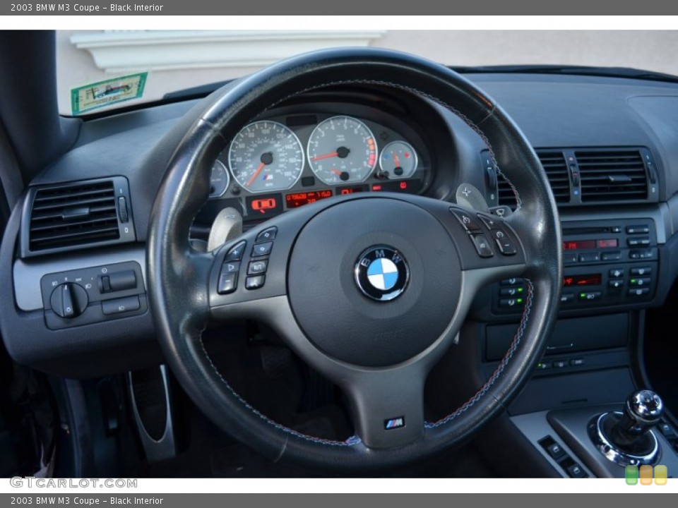 Black Interior Steering Wheel for the 2003 BMW M3 Coupe #75230079