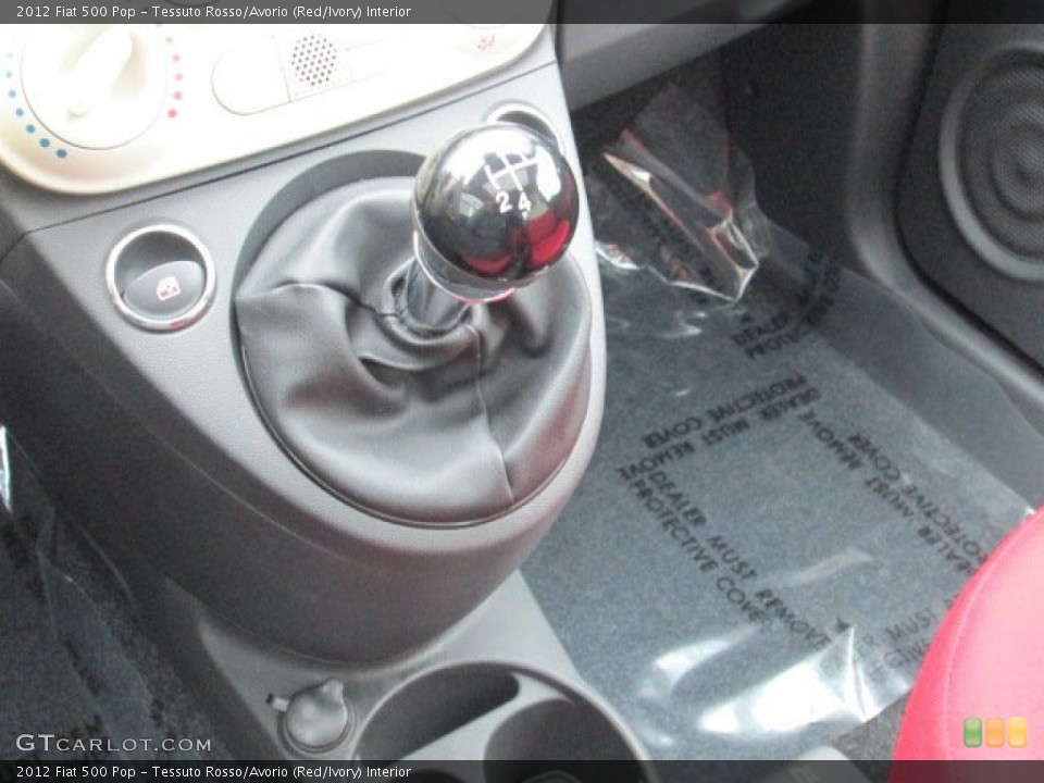 Tessuto Rosso/Avorio (Red/Ivory) Interior Transmission for the 2012 Fiat 500 Pop #75231498