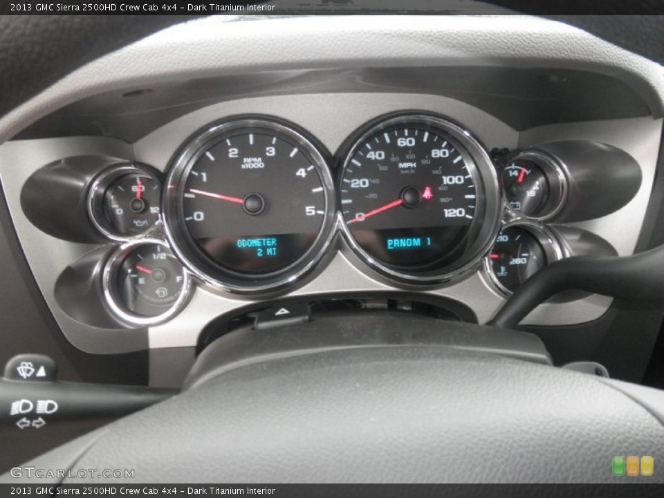 Dark Titanium Interior Gauges for the 2013 GMC Sierra 2500HD Crew Cab 4x4 #75231572