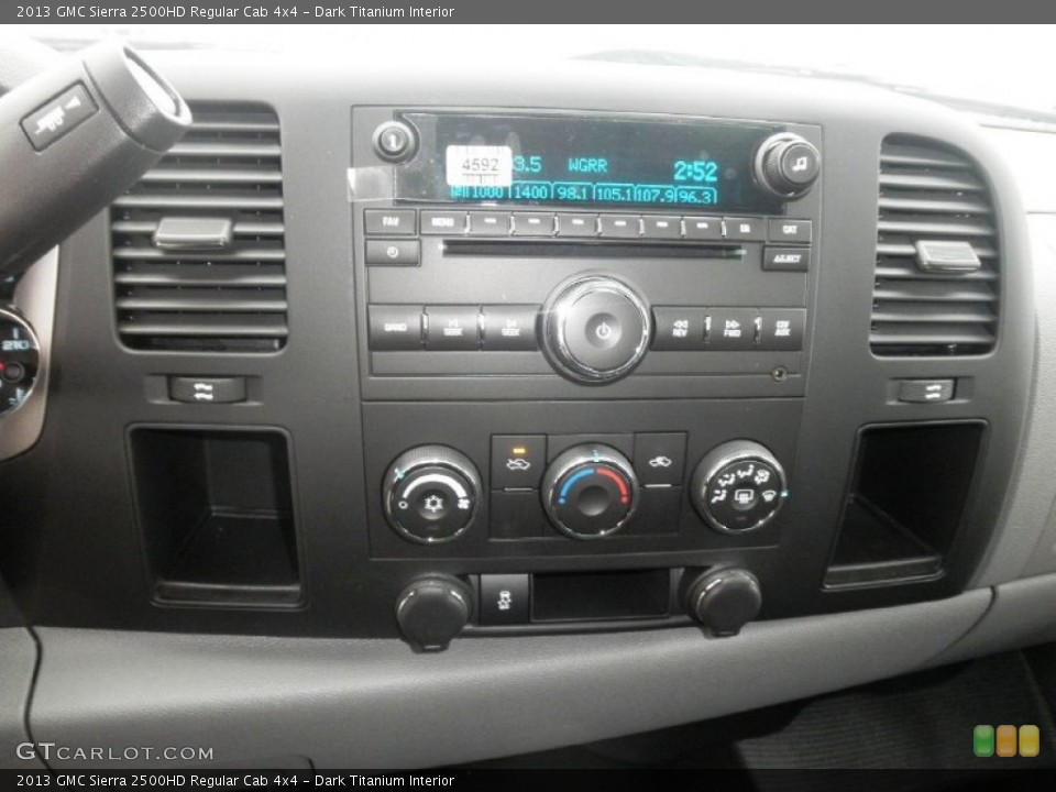 Dark Titanium Interior Controls for the 2013 GMC Sierra 2500HD Regular Cab 4x4 #75232920