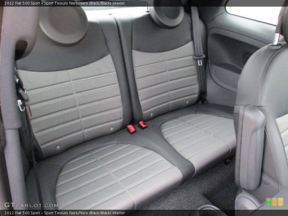 Sport Tessuto Nero/Nero (Black/Black) Interior Rear Seat for the 2012 Fiat 500 Sport #75232923