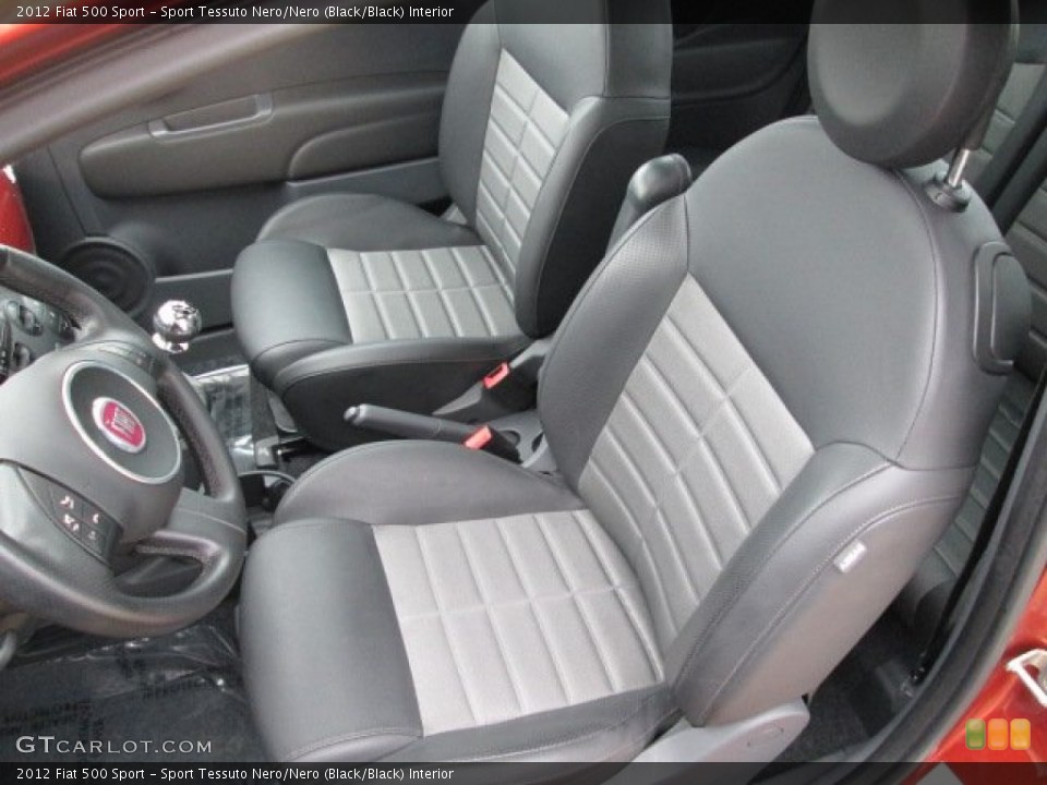 Sport Tessuto Nero/Nero (Black/Black) Interior Front Seat for the 2012 Fiat 500 Sport #75232998