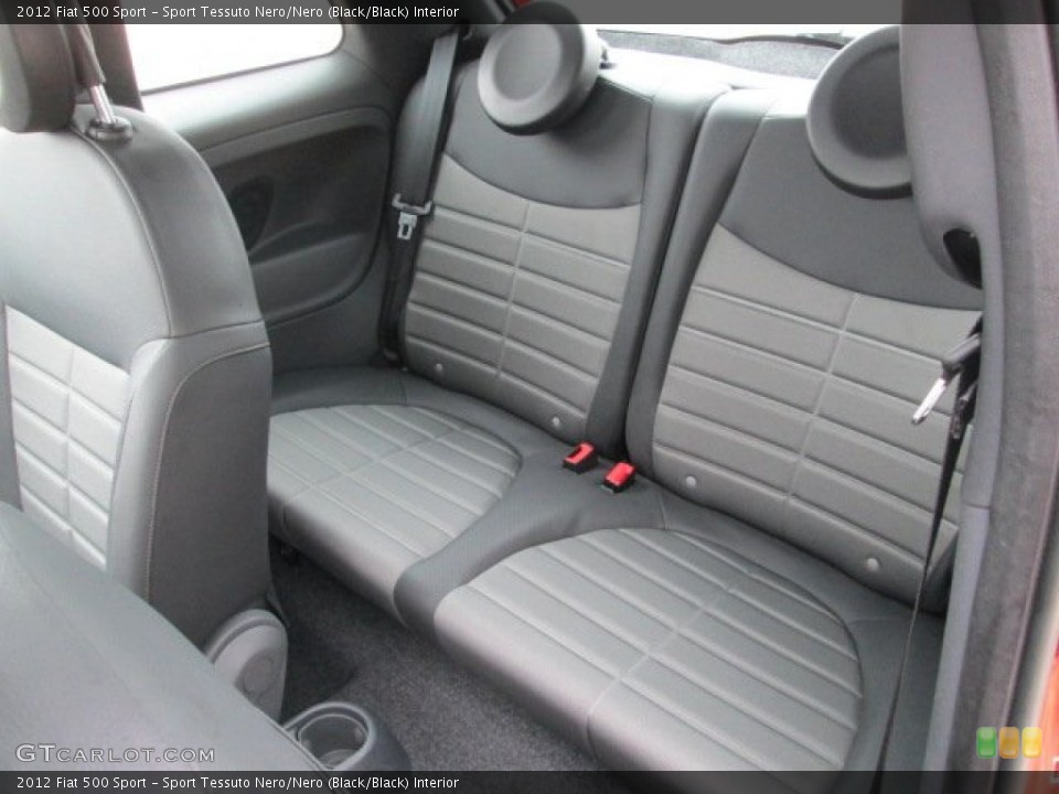 Sport Tessuto Nero/Nero (Black/Black) Interior Rear Seat for the 2012 Fiat 500 Sport #75233017