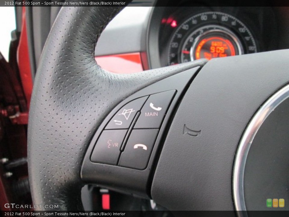 Sport Tessuto Nero/Nero (Black/Black) Interior Controls for the 2012 Fiat 500 Sport #75233031