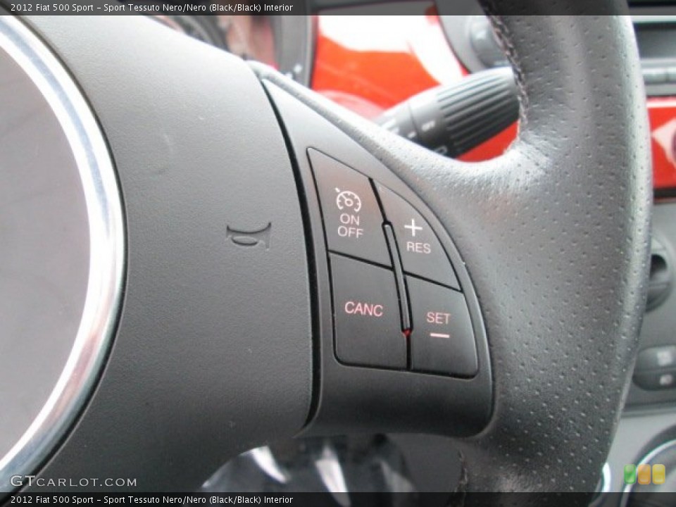 Sport Tessuto Nero/Nero (Black/Black) Interior Controls for the 2012 Fiat 500 Sport #75233052
