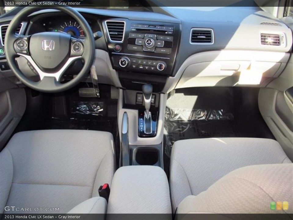 Gray Interior Dashboard for the 2013 Honda Civic LX Sedan #75234483