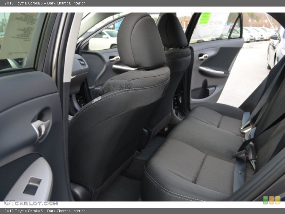 Dark Charcoal Interior Rear Seat for the 2013 Toyota Corolla S #75234654