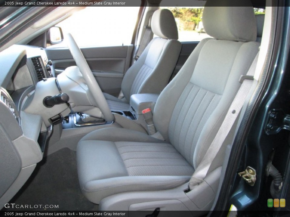 Medium Slate Gray Interior Front Seat for the 2005 Jeep Grand Cherokee Laredo 4x4 #75234765
