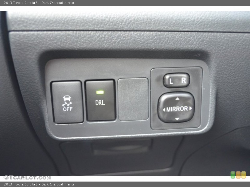 Dark Charcoal Interior Controls for the 2013 Toyota Corolla S #75234864