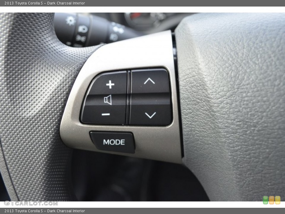 Dark Charcoal Interior Controls for the 2013 Toyota Corolla S #75234883