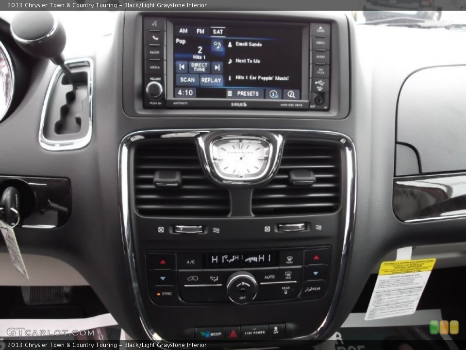 Black/Light Graystone Interior Controls for the 2013 Chrysler Town & Country Touring #75235092