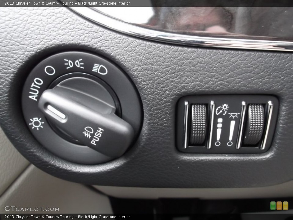 Black/Light Graystone Interior Controls for the 2013 Chrysler Town & Country Touring #75235194