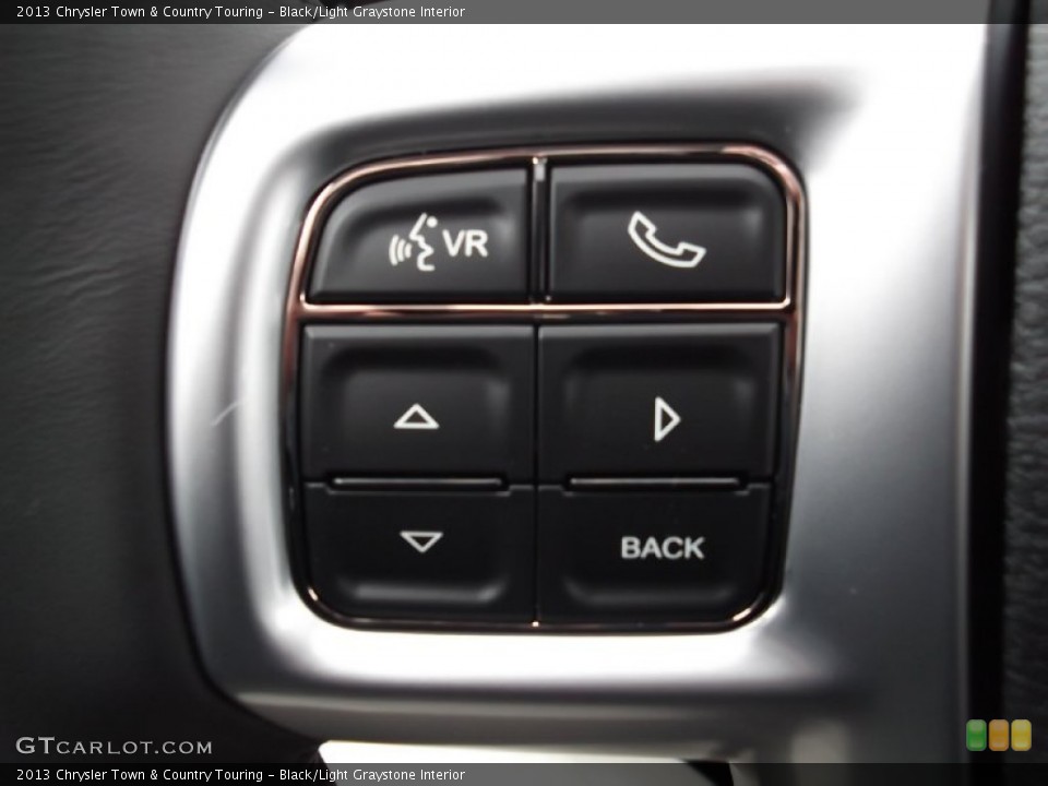 Black/Light Graystone Interior Controls for the 2013 Chrysler Town & Country Touring #75235212