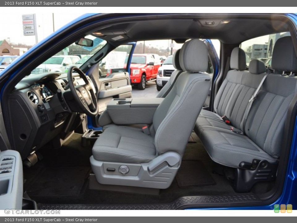 Steel Gray Interior Photo for the 2013 Ford F150 XLT SuperCab #75236616