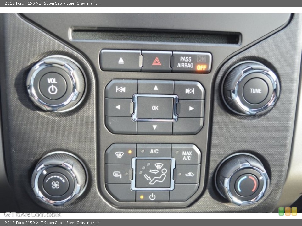 Steel Gray Interior Controls for the 2013 Ford F150 XLT SuperCab #75237036