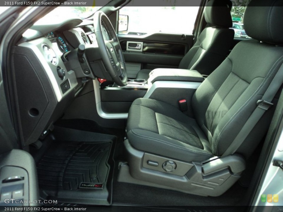Black Interior Front Seat for the 2011 Ford F150 FX2 SuperCrew #75237660