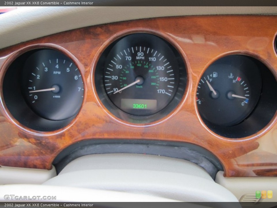 Cashmere Interior Gauges for the 2002 Jaguar XK XK8 Convertible #75238185