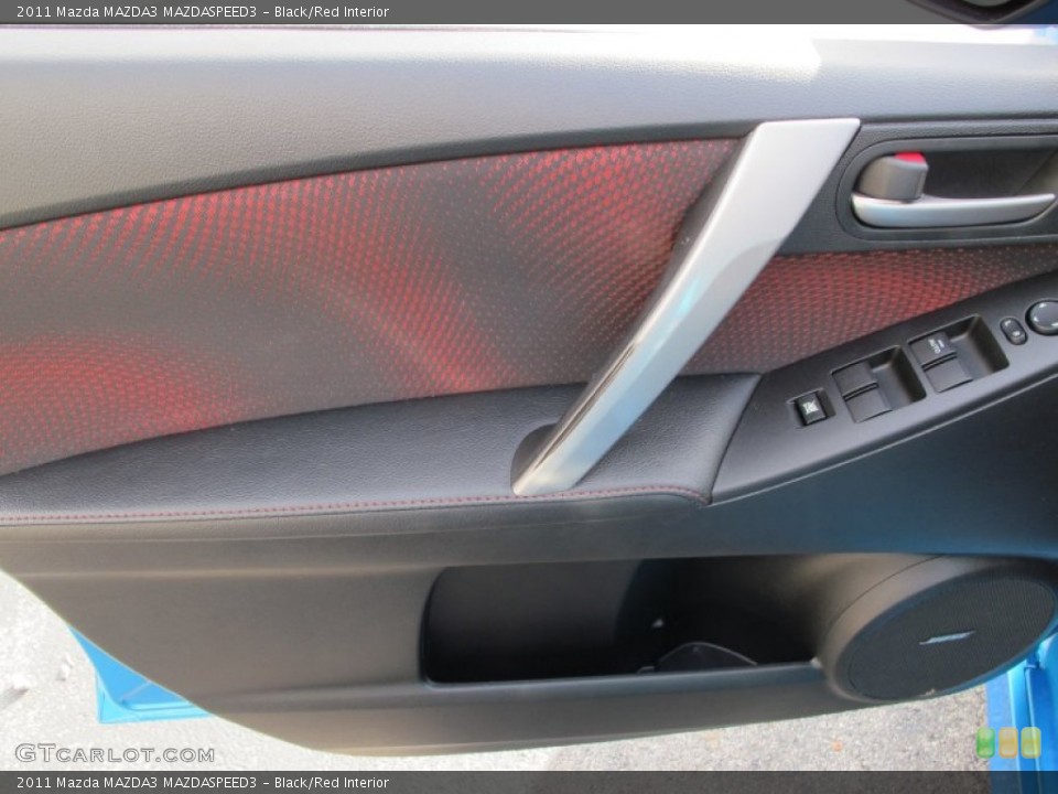 Black/Red Interior Door Panel for the 2011 Mazda MAZDA3 MAZDASPEED3 #75239457