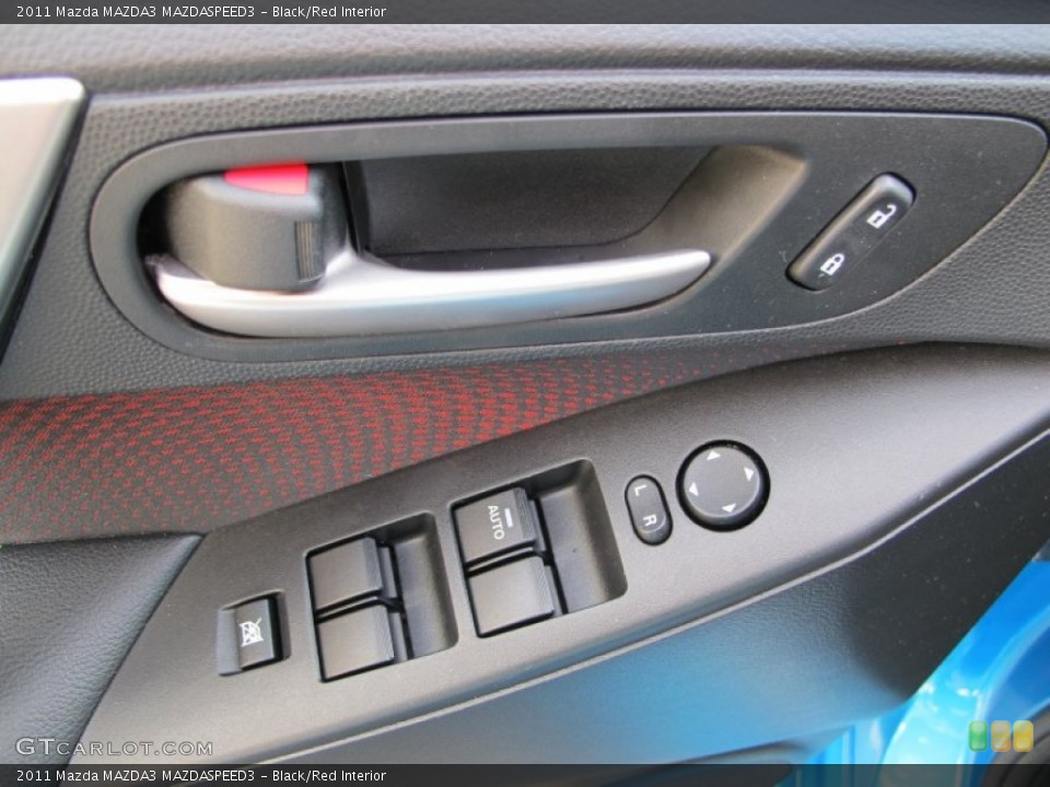 Black/Red Interior Controls for the 2011 Mazda MAZDA3 MAZDASPEED3 #75239472