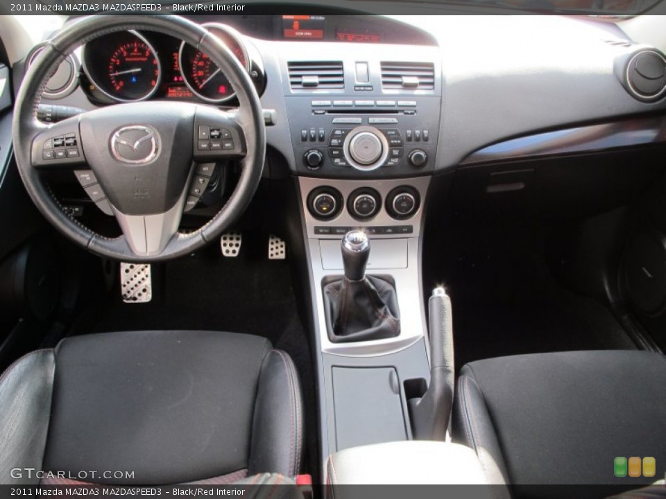 Black/Red Interior Dashboard for the 2011 Mazda MAZDA3 MAZDASPEED3 #75239625