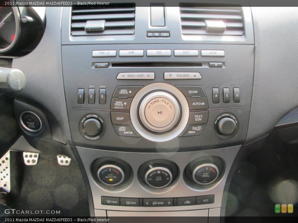 Black/Red Interior Controls for the 2011 Mazda MAZDA3 MAZDASPEED3 #75239673