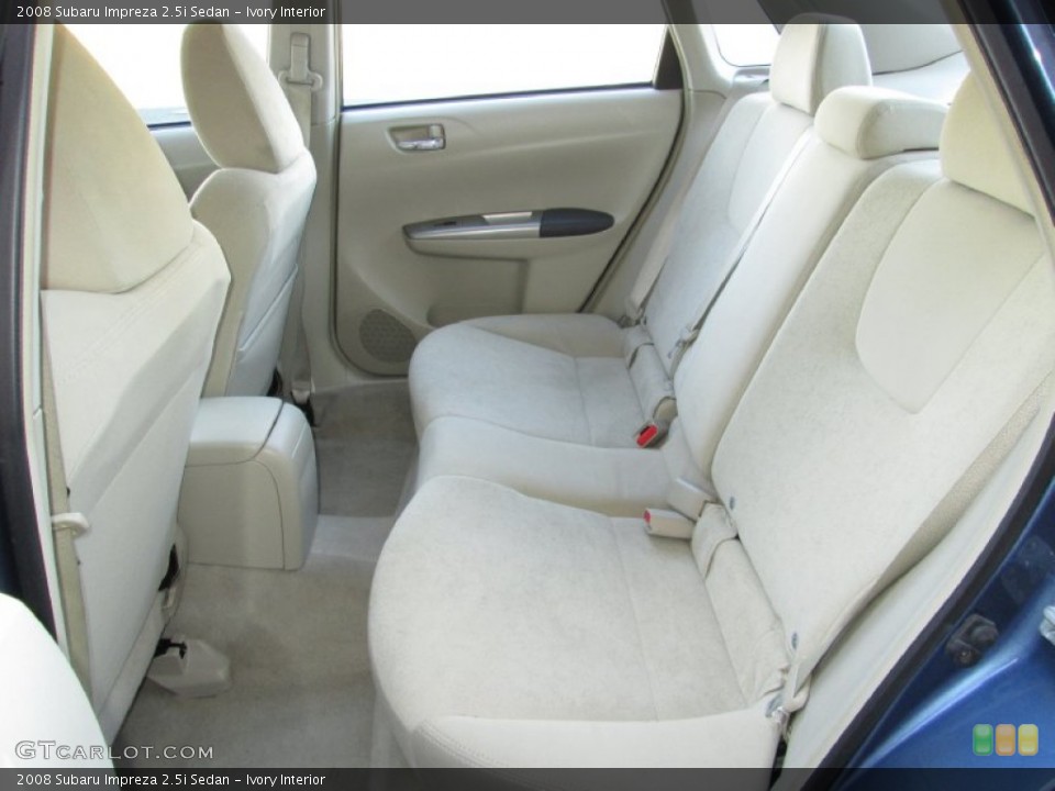 Ivory Interior Rear Seat for the 2008 Subaru Impreza 2.5i Sedan #75239718